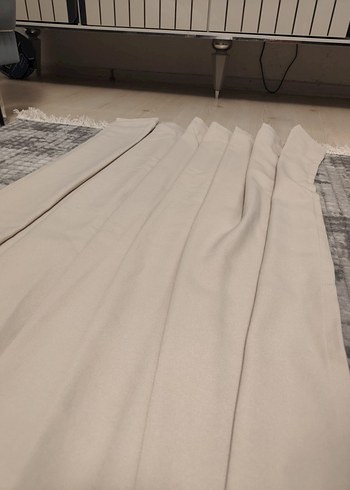 krem rengi fon perde - Görsel 2