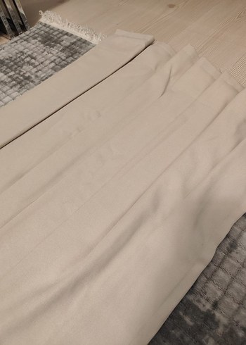 krem rengi fon perde - Görsel 4