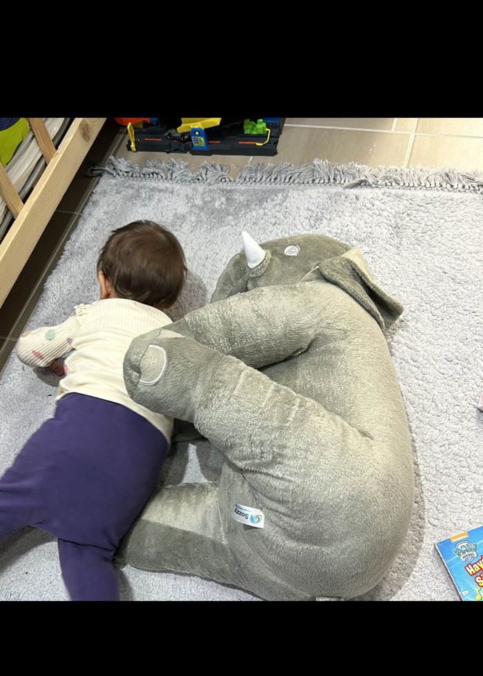 Gri Fil Peluş Oyuncak - Görsel 4