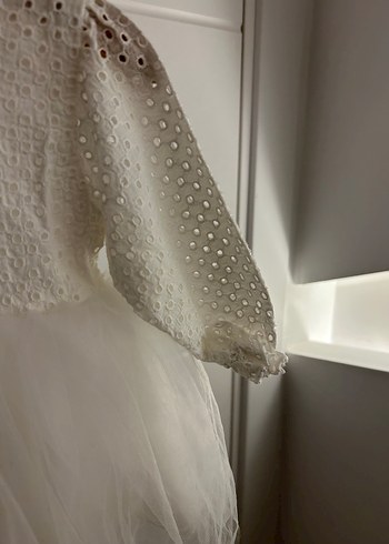 Le mabelle kız elbise beyaz - Görsel 4