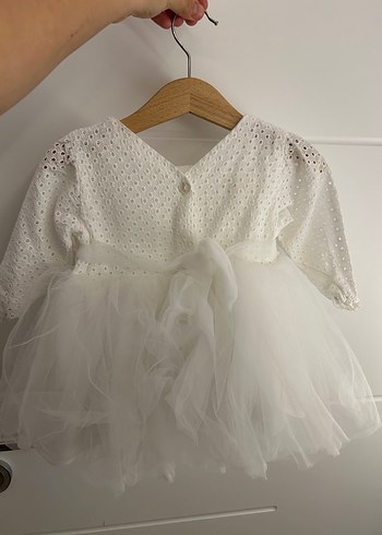 Le mabelle kız elbise beyaz - Görsel 2