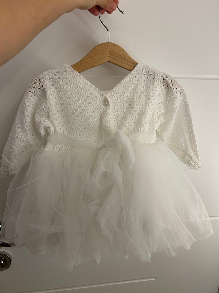 Le mabelle kız elbise beyaz - Görsel 2