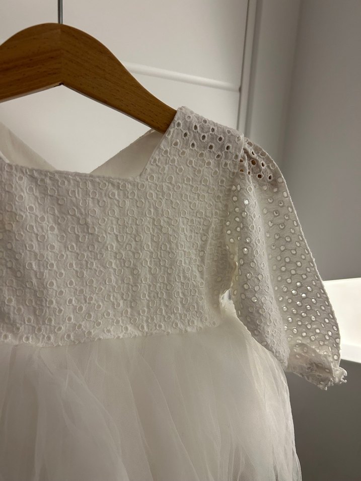 Le mabelle kız elbise beyaz - Görsel 3