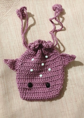 Mor Boncuk Detaylı Balık Kese - Görsel 2