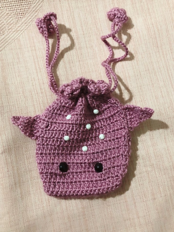 Mor Boncuk Detaylı Balık Kese - Görsel 2