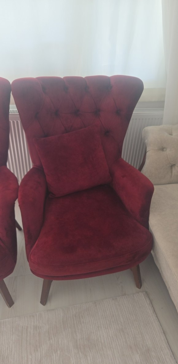 Bej ve Bordo koltuk takimi - Görsel 3