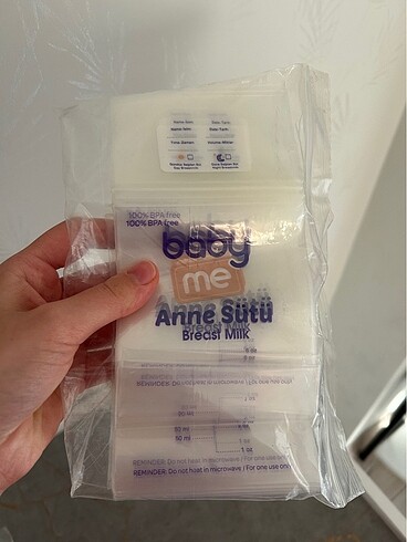 Anne sütü saklama poşetleri - Görsel 3
