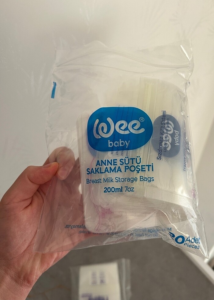 Anne sütü saklama poşetleri - Görsel 2