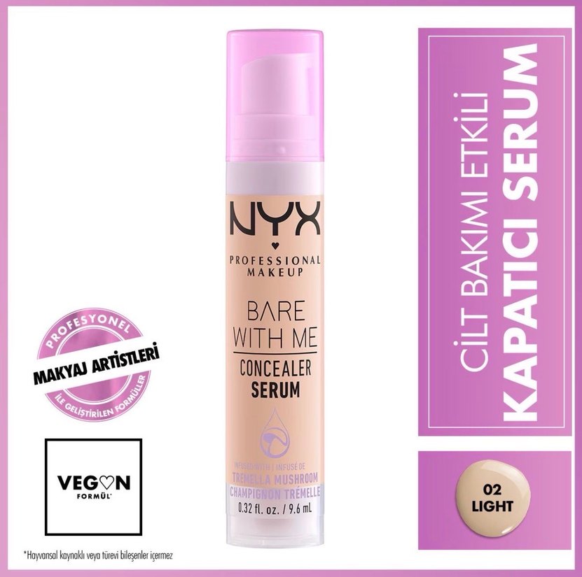 NYX Bare With Me Kapatıcı Serum 01 Fair - Görsel 3