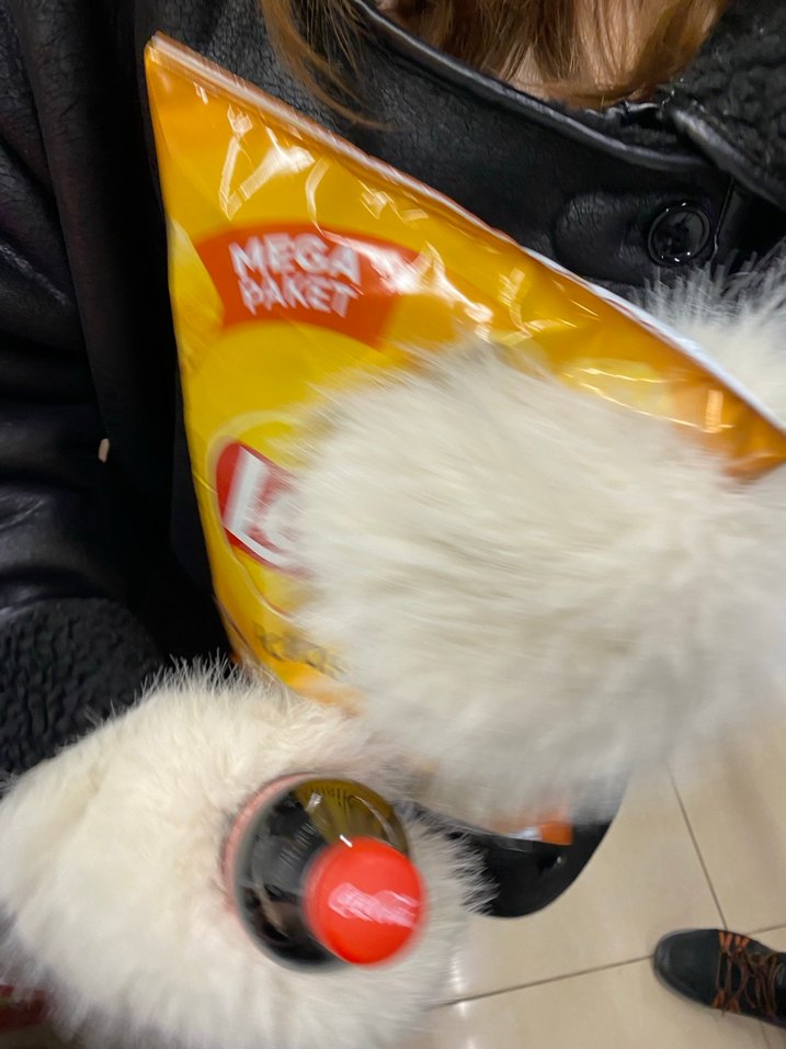 Kadın Beyaz Kürklü eldiven - Görsel 3