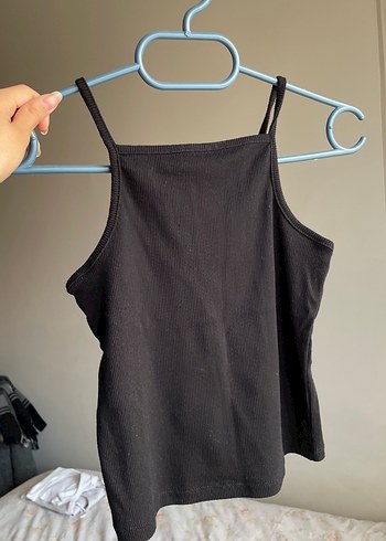 Siyah İnce Askılı Kadın Atlet - Görsel 4