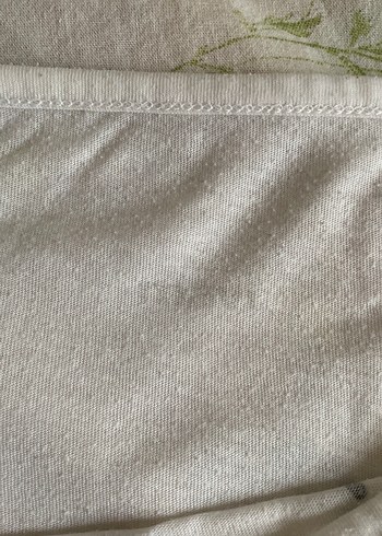 Beyaz Baskılı Kısa Kollu, Rahat Kesim Tişört - Görsel 2