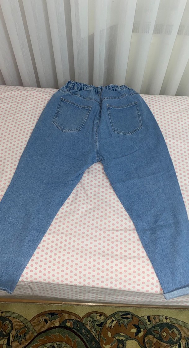 Rahat Kesim Midi Mavi Kadın Kot Pantolon - Görsel 2