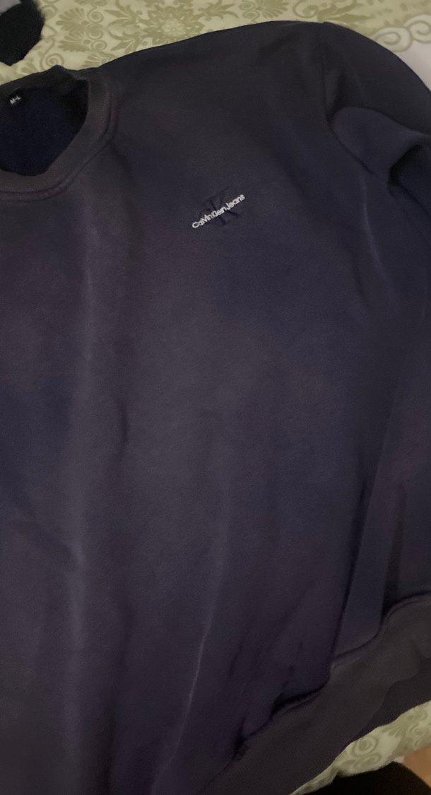 Gri Erkek Sweatshirt, Yuvarlak Yaka, Rahat Kesim - Görsel 2