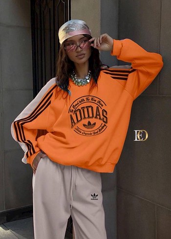 Pembe Baskılı Adidas Kadın Eşofman Takımı - Görsel 2