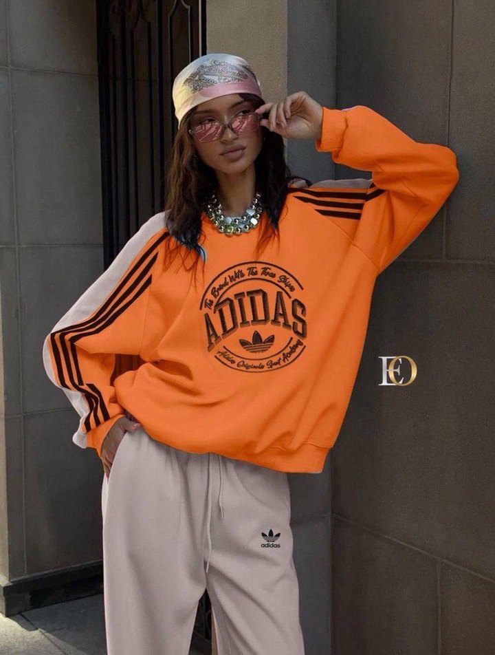 Pembe Baskılı Adidas Kadın Eşofman Takımı - Görsel 2