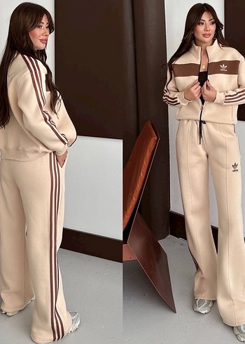 Adidas  Kadın Eşofman Takımı Çizgili Model - Görsel 5