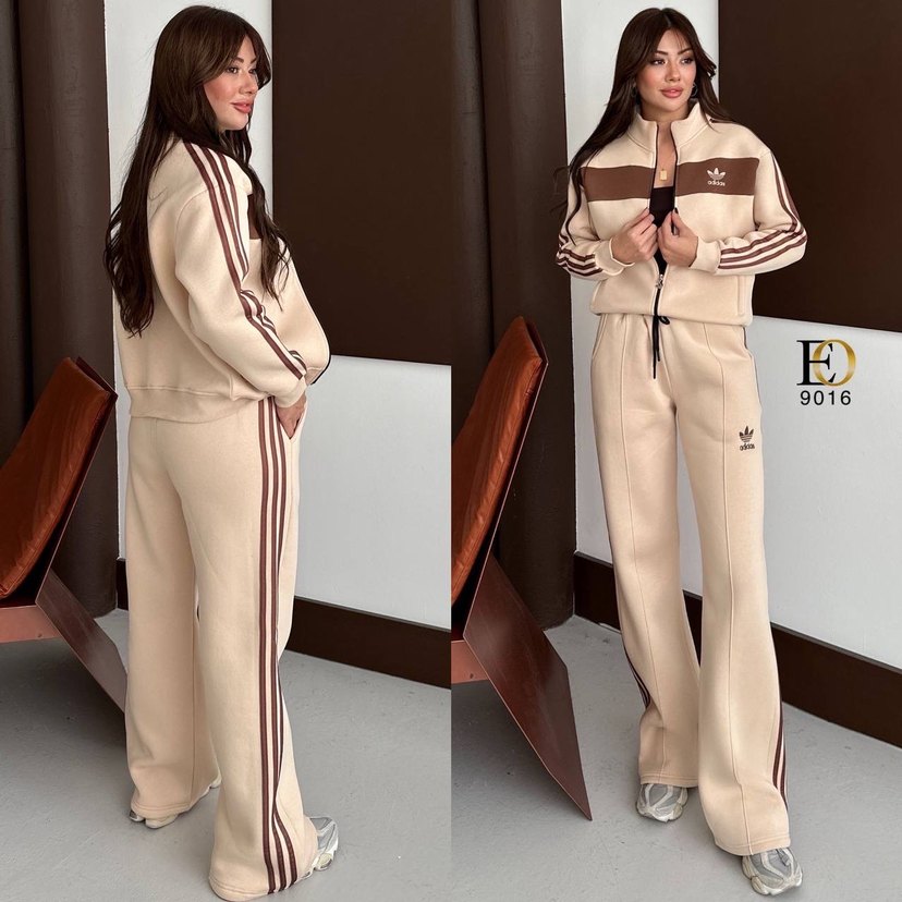Adidas  Kadın Eşofman Takımı Çizgili Model - Görsel 5