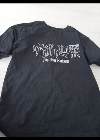 Siyah Satoru Gojo Baskılı tişört - Görsel 2