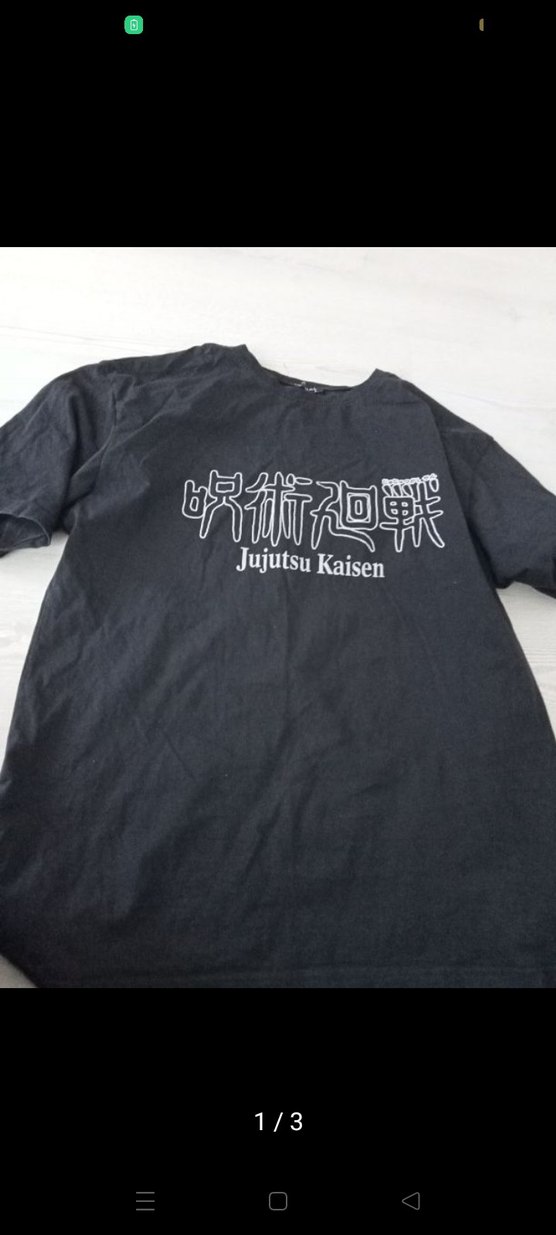 Siyah Satoru Gojo Baskılı tişört - Görsel 2