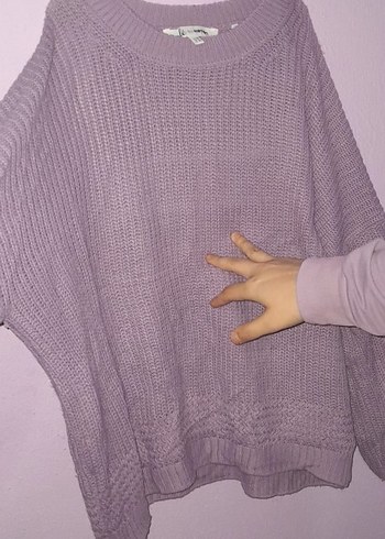Mor Örgü Kadın Triko Kazak - Görsel 4