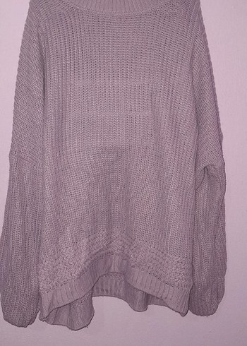 Mor Örgü Kadın Triko Kazak - Görsel 5