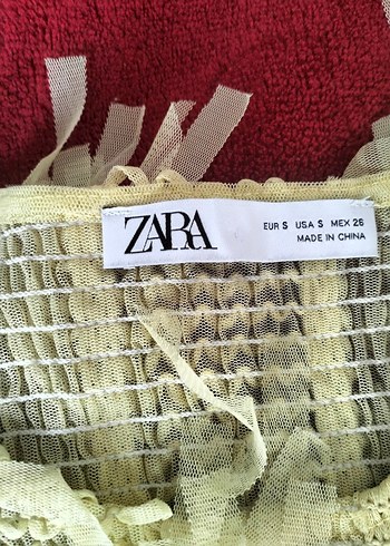 Sarı Püsküllü Örgü Kadın kısa kollu - Görsel 5