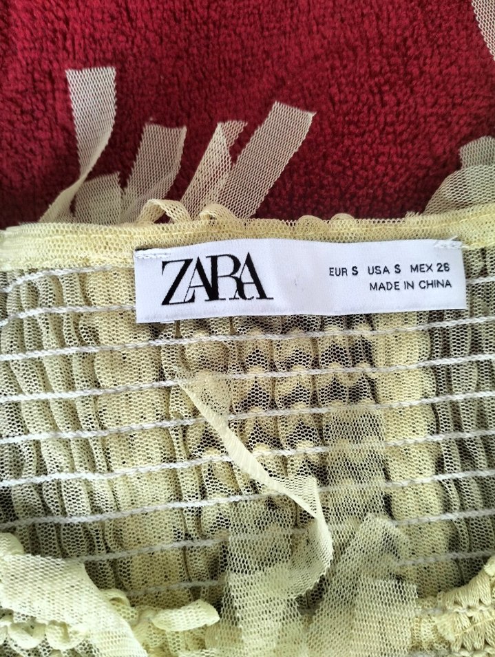 Sarı Püsküllü Örgü Kadın kısa kollu - Görsel 5