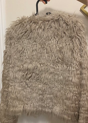 Gri Kadın Suni Kürk Ceket - Görsel 4