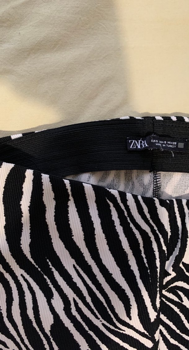 Kadın Zebra Desenli Kumaş Pantolon - Görsel 3