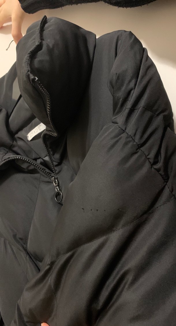 Kemerli Siyah Midi Kadın Kışlık Mont - Görsel 3