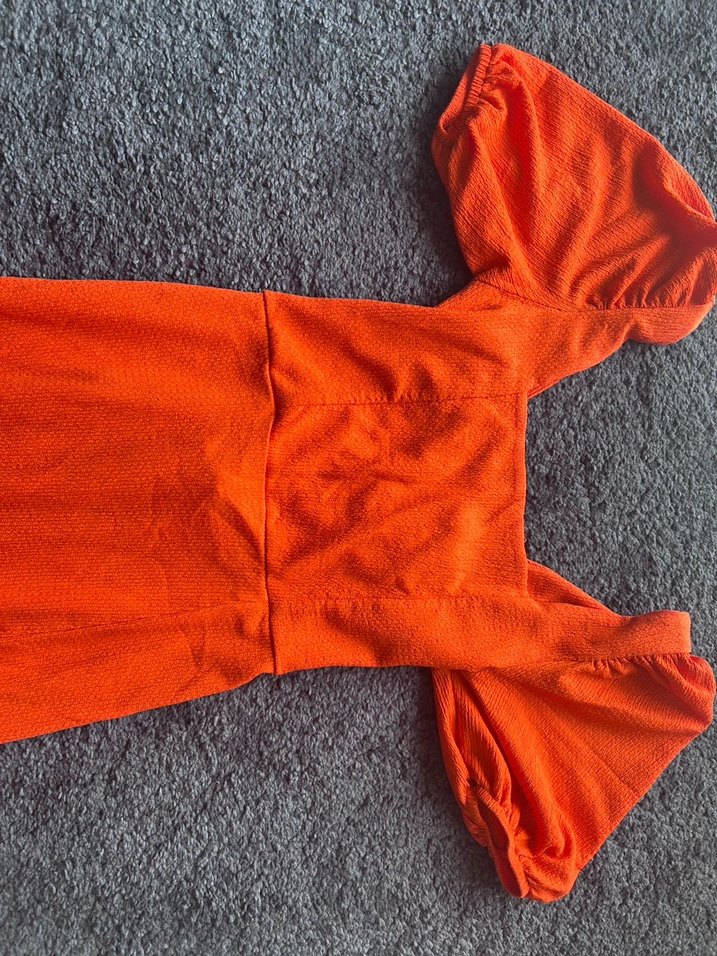 Turuncu Bohem Uzun Elbise - Görsel 3