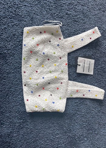 Twist etiketli boncuklu bluz - Görsel 2