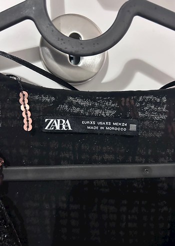 Zara Kahverengi Tüylü V Yaka Uzun Abiye Elbise - Görsel 6