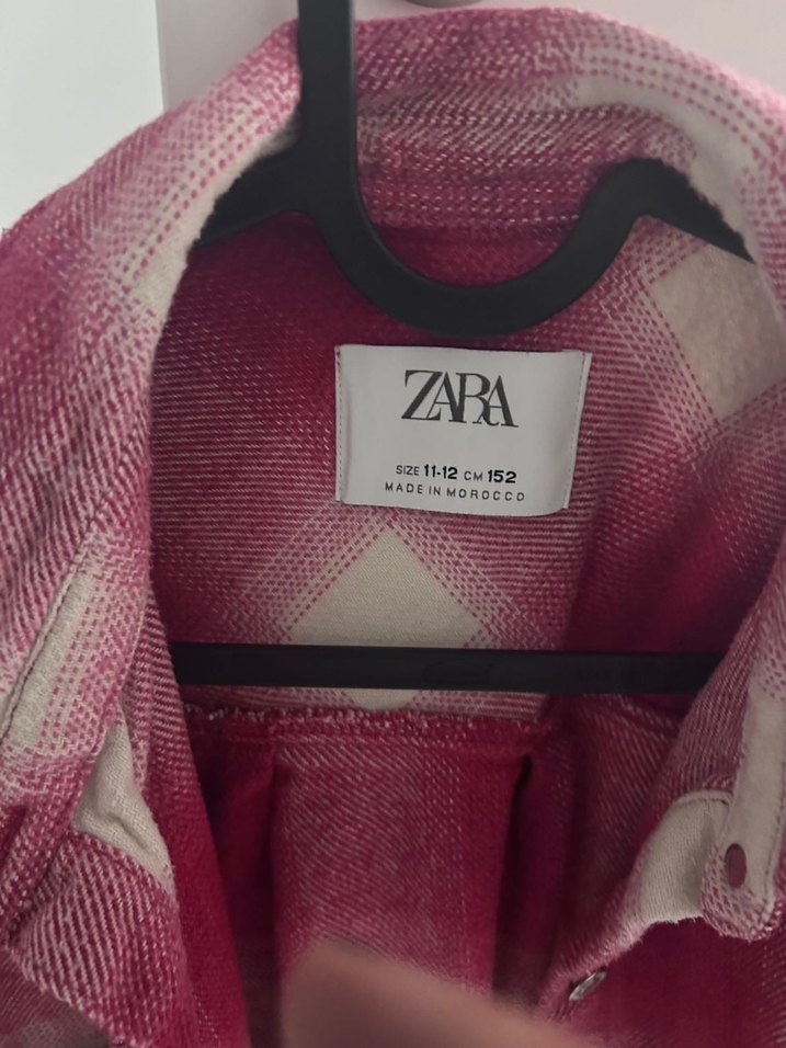 Pembe Bağlama Desenli Salaş Kadın Gömlek - Görsel 3