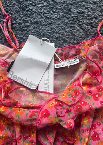 Pembe Baskılı Bohem Mini Bralet - Görsel 4