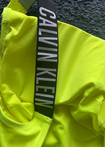 Calvin klein Sarı Strappy Kadın Mayo Velcro Detaylı - Görsel 4