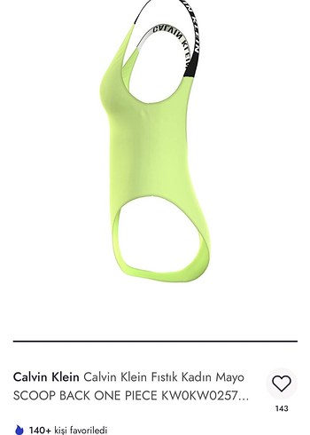 Calvin klein Sarı Strappy Kadın Mayo Velcro Detaylı - Görsel 6