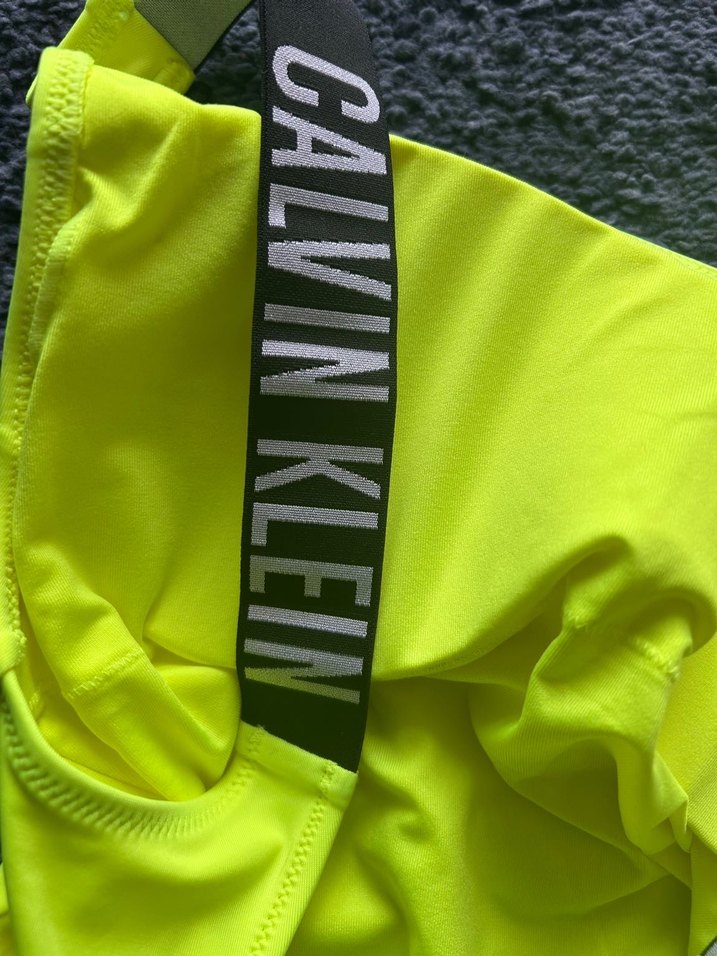 Calvin klein Sarı Strappy Kadın Mayo Velcro Detaylı - Görsel 4