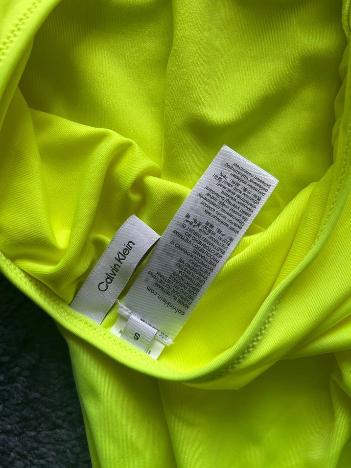 Calvin klein Sarı Strappy Kadın Mayo Velcro Detaylı - Görsel 5