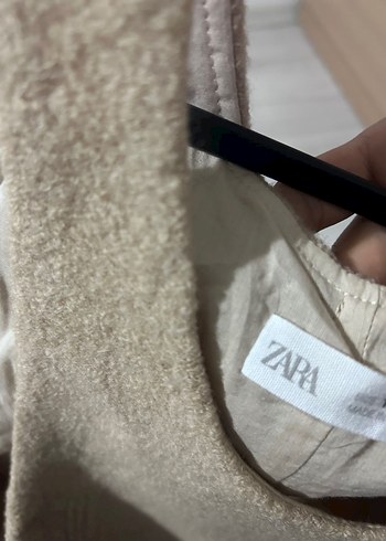 Zara Bej Cep Detaylı elbise - Görsel 2