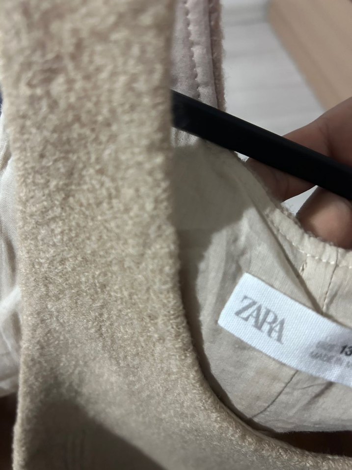 Zara Bej Cep Detaylı elbise - Görsel 2