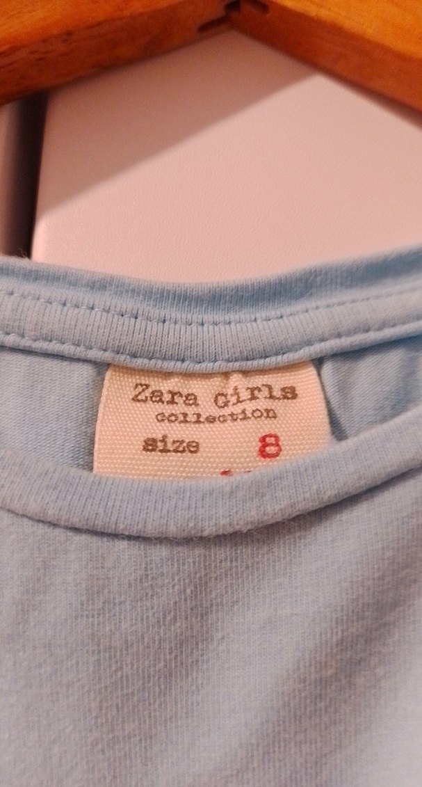 Kız Çocuk Sarı Fırfırlı Baskılı Tişört - Görsel 2