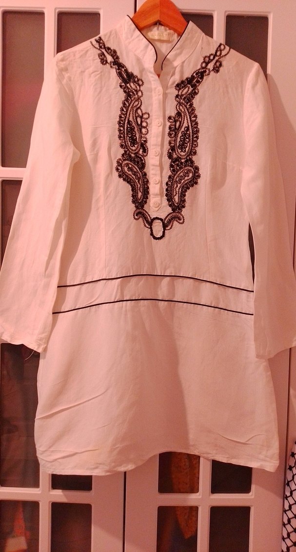 Bohem Nakışlı Uzun Kollu  Tuniği - Görsel 2