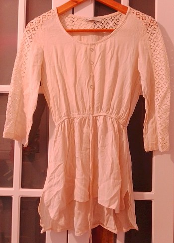 Dantel Detaylı Bej - Görsel 2