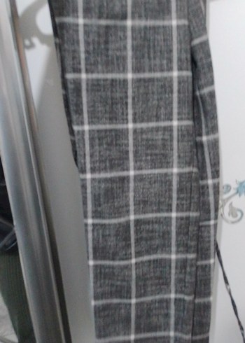 Gri Bağcıklı Rahat Kesim Kadın Pantolon - Görsel 2