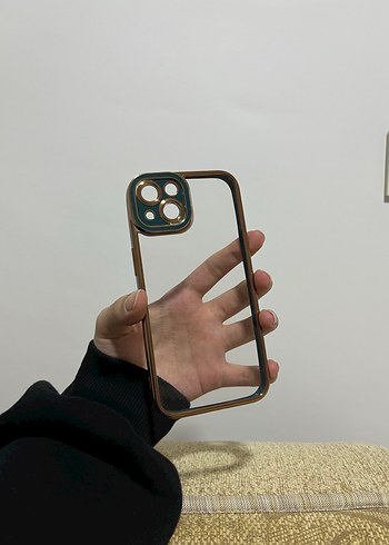 Parlak Altın Renkli Modern Telefon Kılıfı - Görsel 2