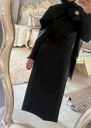 Siyah Uzun Kollu  Kadın Elbise - Görsel 3