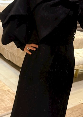 Siyah Uzun Kollu  Kadın Elbise - Görsel 5