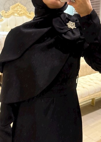 Siyah Uzun Kollu  Kadın Elbise - Görsel 4